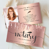 公証人銅ピンクグリッター写真ローンのエージェントスクリプト 名刺