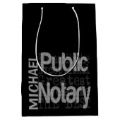 公証人階外カスタム審 ミディアムペーパーバッグ (正面)