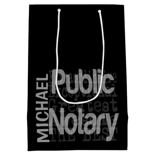 公証人階外カスタム審 ミディアムペーパーバッグ (裏面)