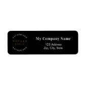 公証人黒人経営差出人住所 ラベル (正面)