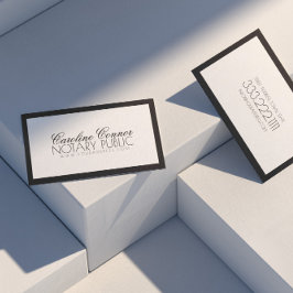 公証人黒白縁どカーモダンド 名刺