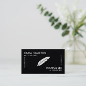 公証人2名プレミアム 名刺 (スタンド正面)