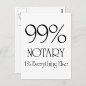 公証人99% ポストカード (正面/裏面)