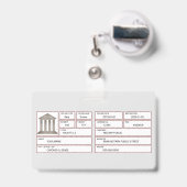 公証人 バッジ (Back with Retractable)