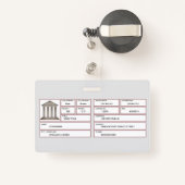 公証人 バッジ (裏面リトラクタブル付き)