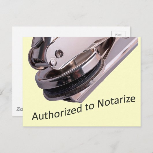 公証人 ポストカード (正面/裏面)