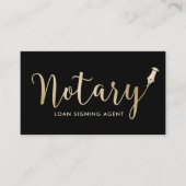 公証人 – ローン署名エージェントのプロフェッショナル 名刺 (正面)