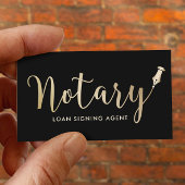 公証人 – ローン署名エージェントのプロフェッショナル 名刺