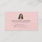 公証人 – ローン署名エージェント – 写真お洒落 名刺 (正面)