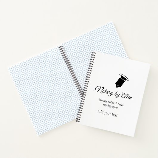 公証人 ローン署名エージェント 名前 住所を追加 ノートブック (内部)