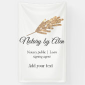 公証人 ローン署名エージェント 名前 住所を追加 横断幕 (縦)