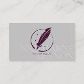 公証人 – ローン署名業者 – お洒落写真B 名刺 (裏面)