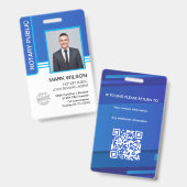公証人 公共融資署名エージェント ID バッジ (正面＆裏面)