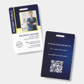公証人 公共 融資署名エージェント ID バッジ (正面＆裏面)