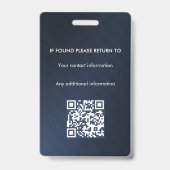 公証人 公共 融資署名エージェント ID バッジ (裏面)