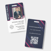 公証人 公共 融資署名エージェント ID バッジ (正面＆裏面)