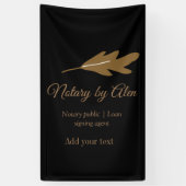 公証人 公証人ローン署名代理人 氏名 住所を追加してください 横断幕 (縦)