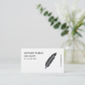 公証人 名刺 (スタンド正面)