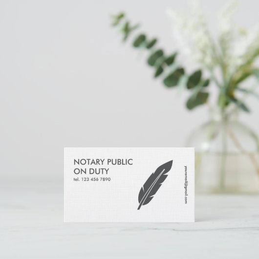 公証人 名刺 (スタンド正面)