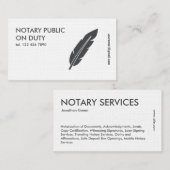 公証人 名刺 (正面/裏面)