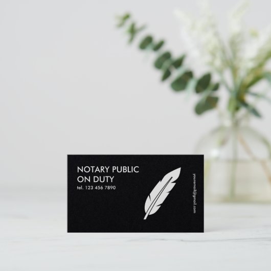 公証人 名刺 (スタンド正面)