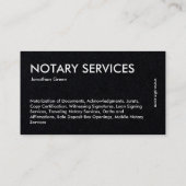 公証人 名刺 (裏面)