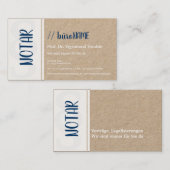 公証人 名刺 (正面/裏面)