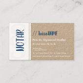 公証人 名刺 (正面)