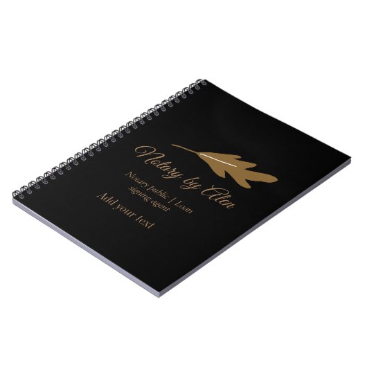 公証人 融資署名エージェント 名前 住所を追加 ノートブック (左側)