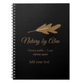 公証人 融資署名エージェント 名前 住所を追加 ノートブック (正面)