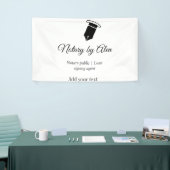 公証人 融資署名エージェント 名前 住所を追加 横断幕 (トレードショー)