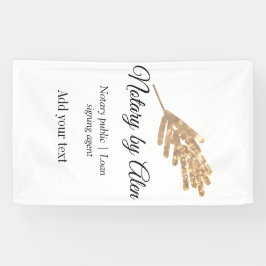 公証人 融資署名エージェント 名前 住所を追加 横断幕