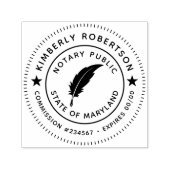 公証人(Notary Public)ローンサイニングエージェント セルフインキングスタンプ (デザイン)