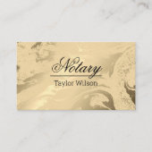 公証人QRコード高級金ゴールド大理石プロフェッショナル 名刺 (正面)