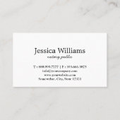 公証公エレガント開台本 名刺 (裏面)