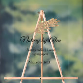 公証公債署名エージェントの名前の追加アドレス アクリルサイン (ニュートラル)