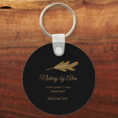 公証公債署名エージェントの名前の追加アドレス キーホルダー (正面)