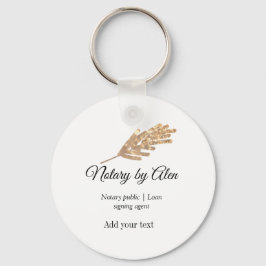 公証公債署名エージェントの名前の追加アドレス キーホルダー