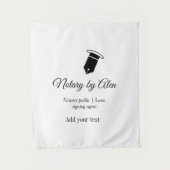 公証公債署名エージェントの名前の追加アドレス タペストリー (正面)