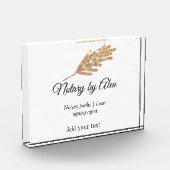 公証公債署名エージェントの名前の追加アドレス フォトブロック (左)