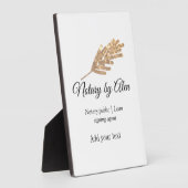 公証公債署名エージェントの名前の追加アドレス フォトプラーク (側面)