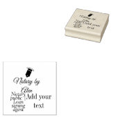 公証公債署名エージェントの名前の追加アドレス ラバースタンプ (押印)