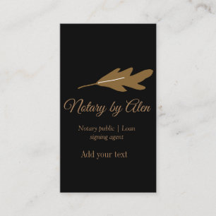 公証公債署名エージェントの名前の追加アドレス 名刺