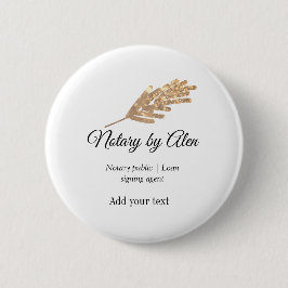 公証公債署名エージェントの名前の追加アドレス 缶バッジ