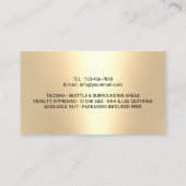 公証公債署名業者金ゴールド写真 名刺 (裏面)
