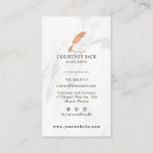 公証公営サービスラグジュアリーマーブルバラ金ゴールド 名刺 (裏面)