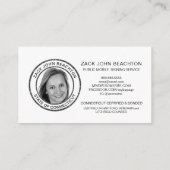 *～*公証写真用銅金属調印剤  名刺 (裏面)