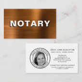 *～*公証写真用銅金属調印剤  名刺 (正面/裏面)