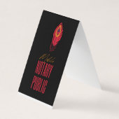 公証名刺 名刺 (正面)