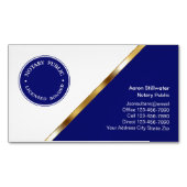 公証役場の名刺磁石 マグネット名刺 (正面)